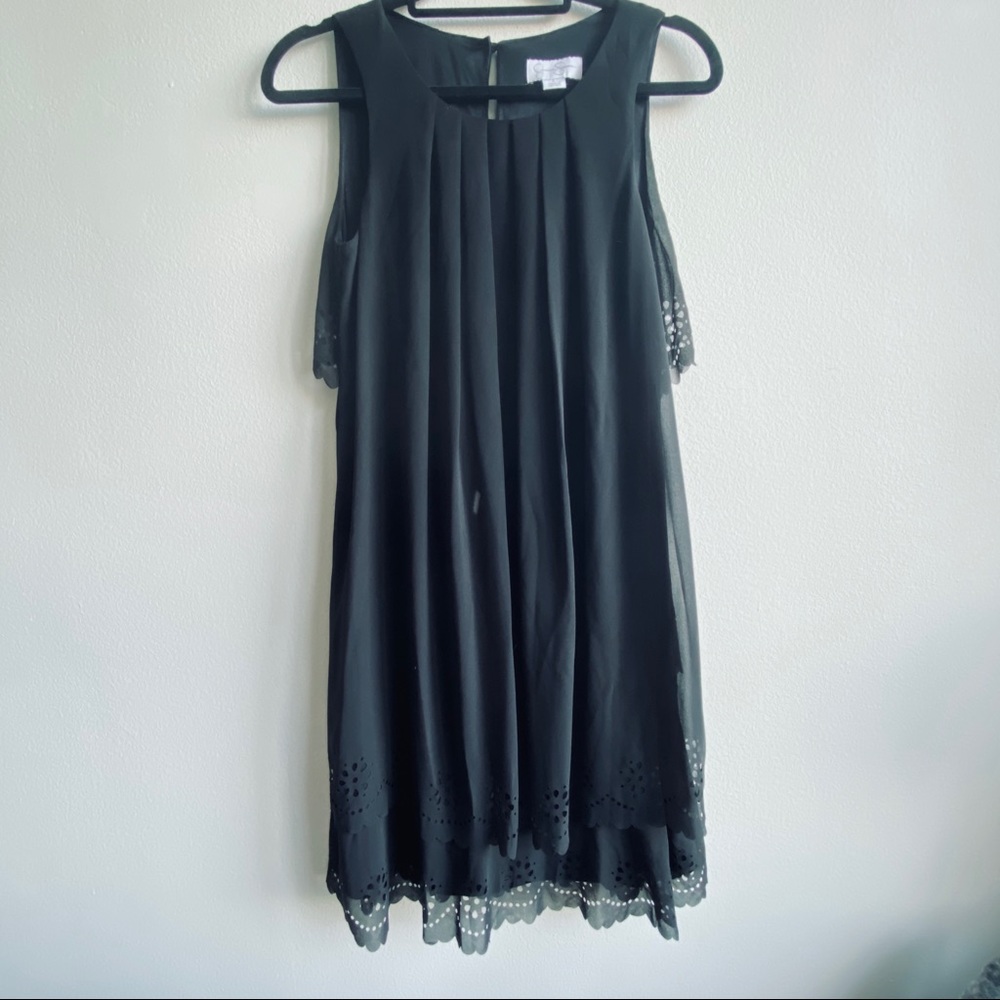 Jessica Simpson Black Laser Cut Dress